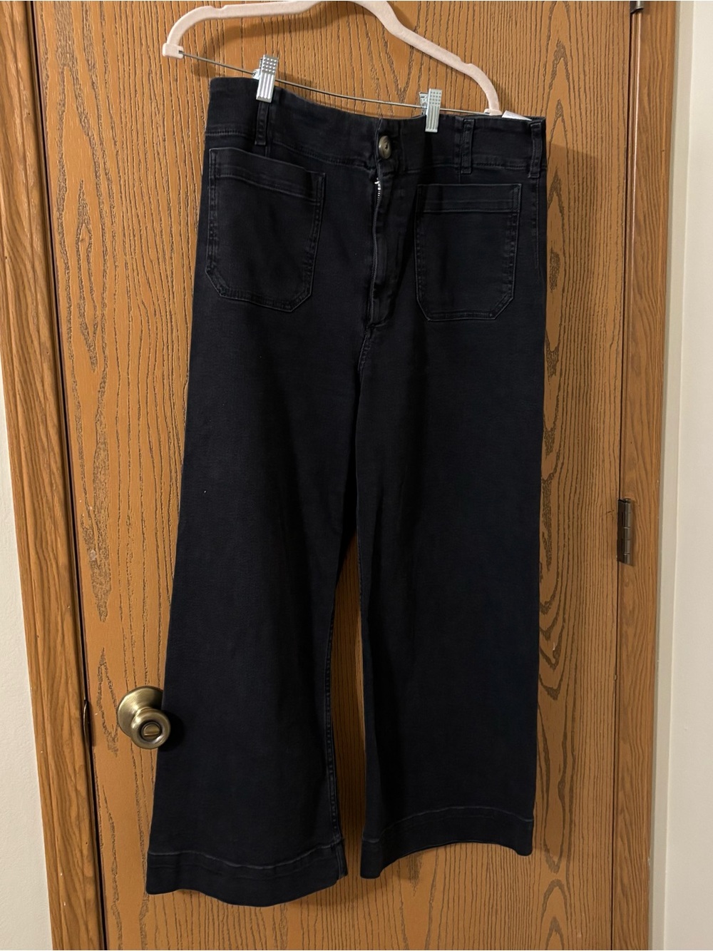 Maeve Anthropologie Colette High-Rise Crop Wide-Leg Jeans Sz 32 NWOT - Picture 2 of 4